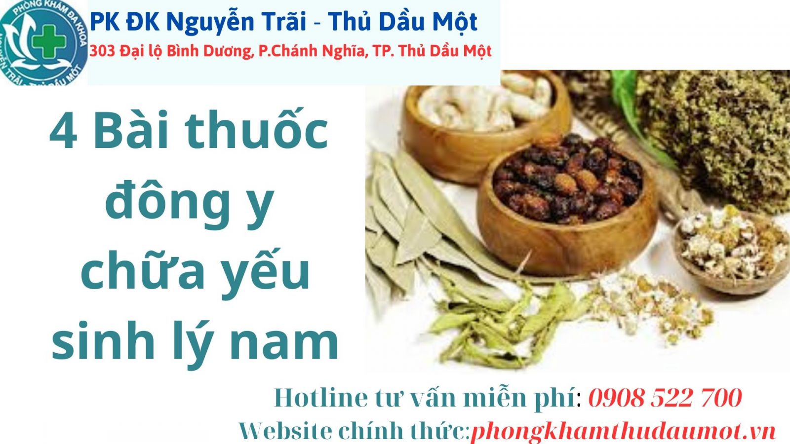 4 Bài thuốc đông y chữa yếu sinh lý nam hiệu quả