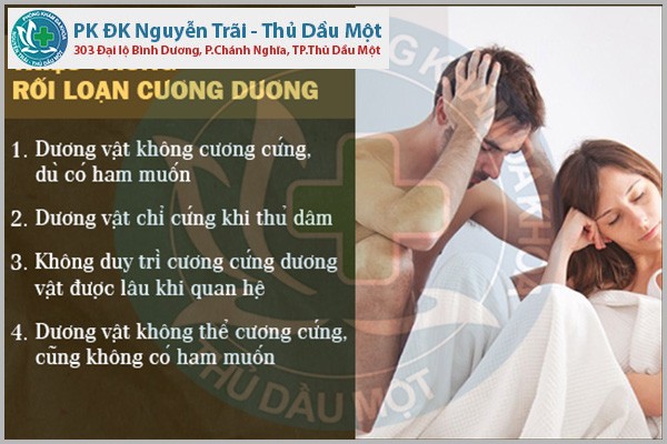 Dấu hiệu của rối loạn cương dương