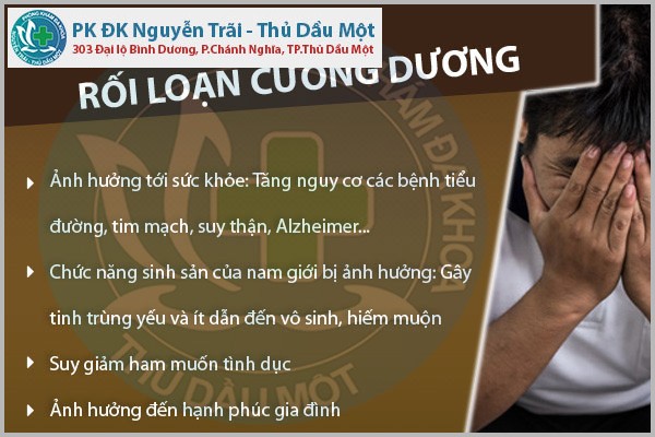 Tác hại do rối loạn cương dương về lâu dài