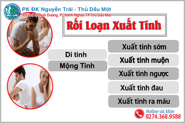 Các trường hợp rối loạn xuất tinh ở nam giới