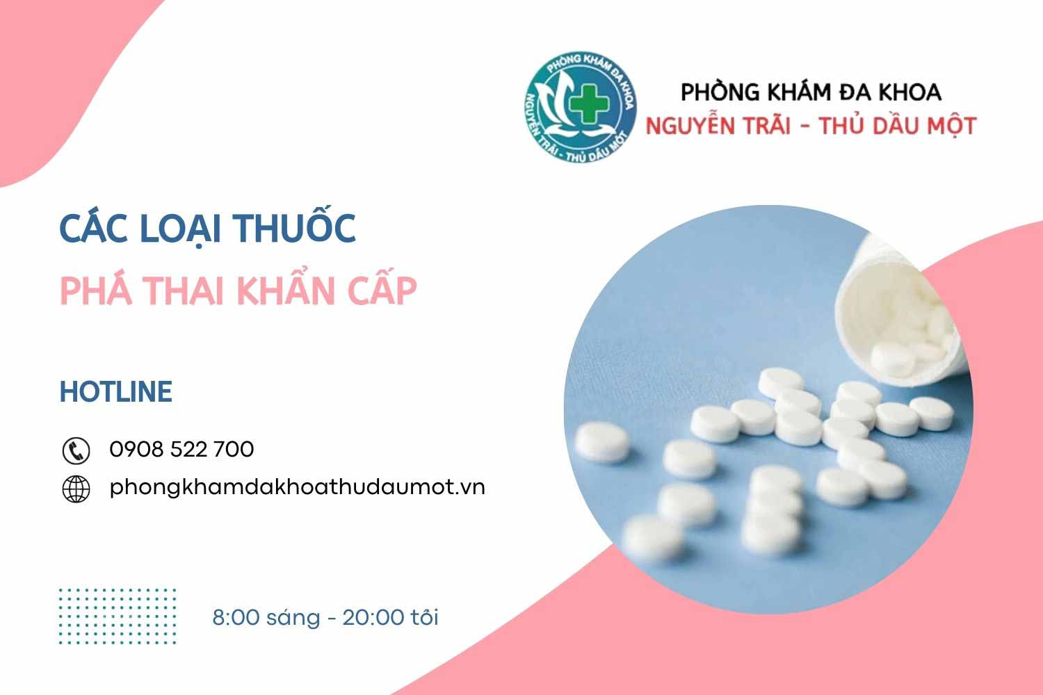 Các loại thuốc phá thai khẩn cấp