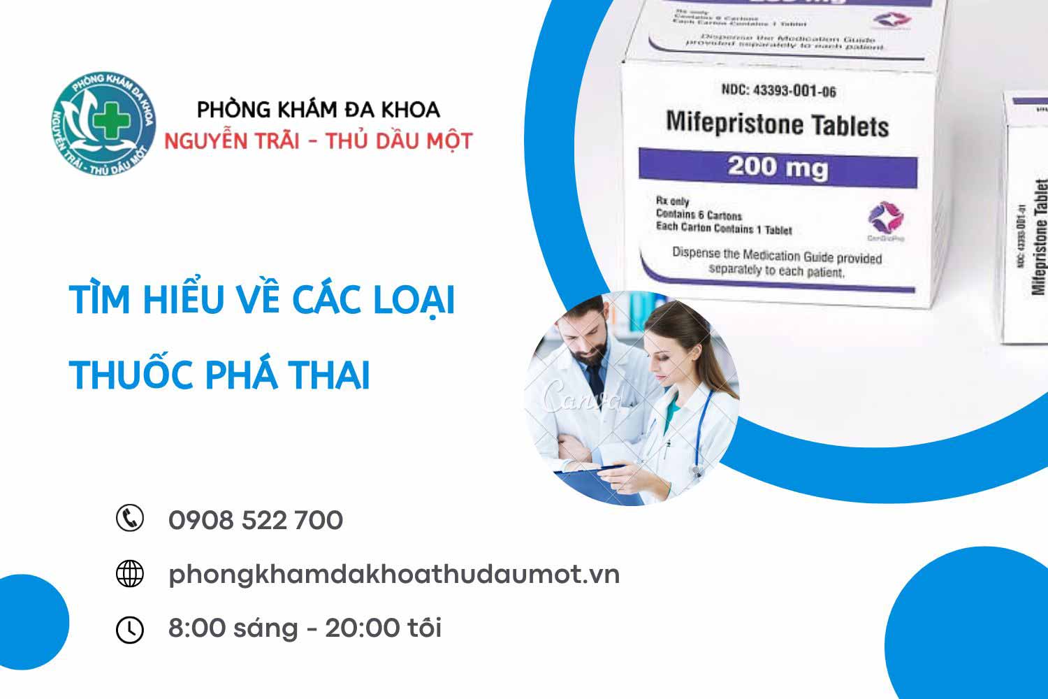 Các loại thuốc phá thai phổ biến hiện nay