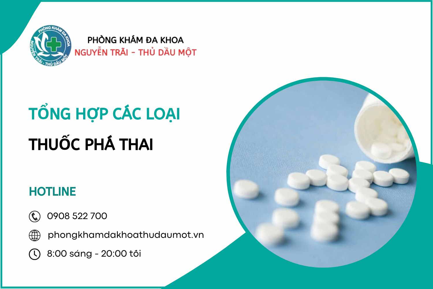 Các loại thuốc phá thai phổ biến hiện nay