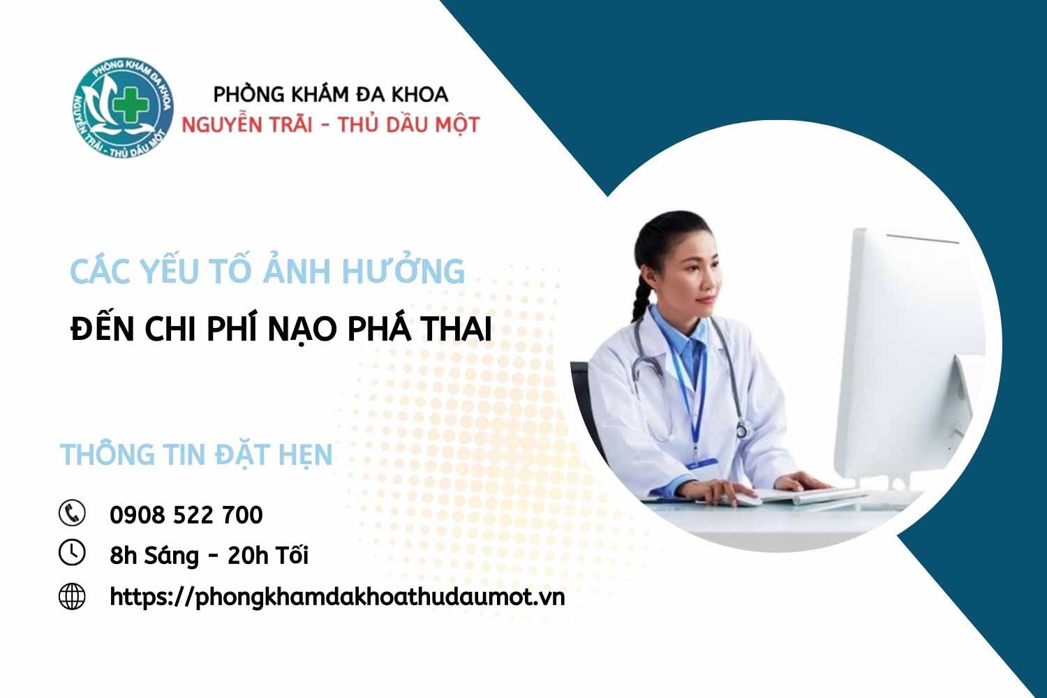 Các yếu tố ảnh hưởng đến chi phí nạo phá thai