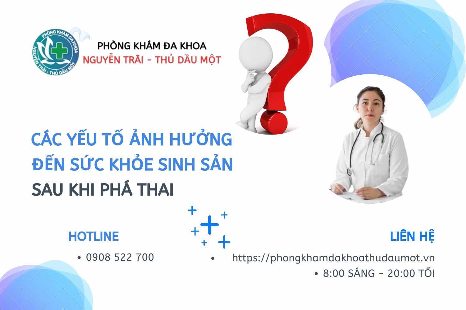 Các yếu tố ảnh hưởng đến sức khỏe sinh sản sau khi phá thai