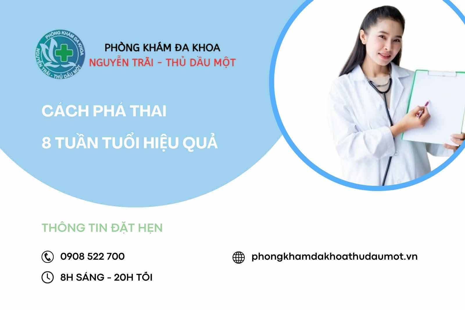 Cách phá thai hiệu quả 8 tuần tuổi