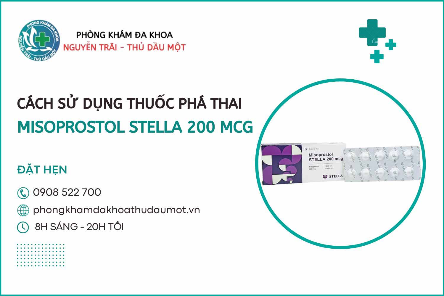 Cách sử dụng thuốc phá thai misoprostol stella 200 mcg