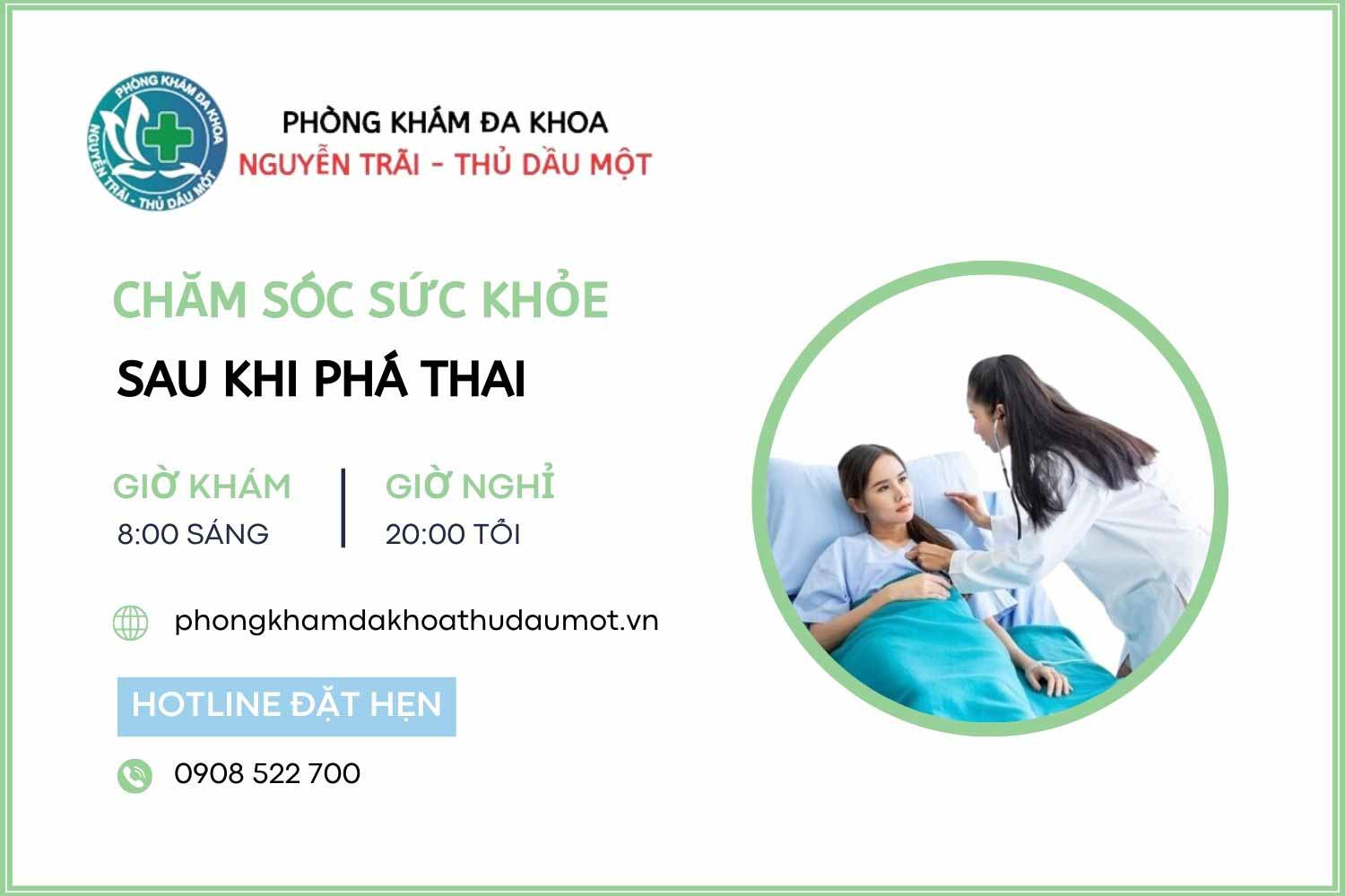 Chăm sóc sức khỏe thai phụ sau khi phá thai