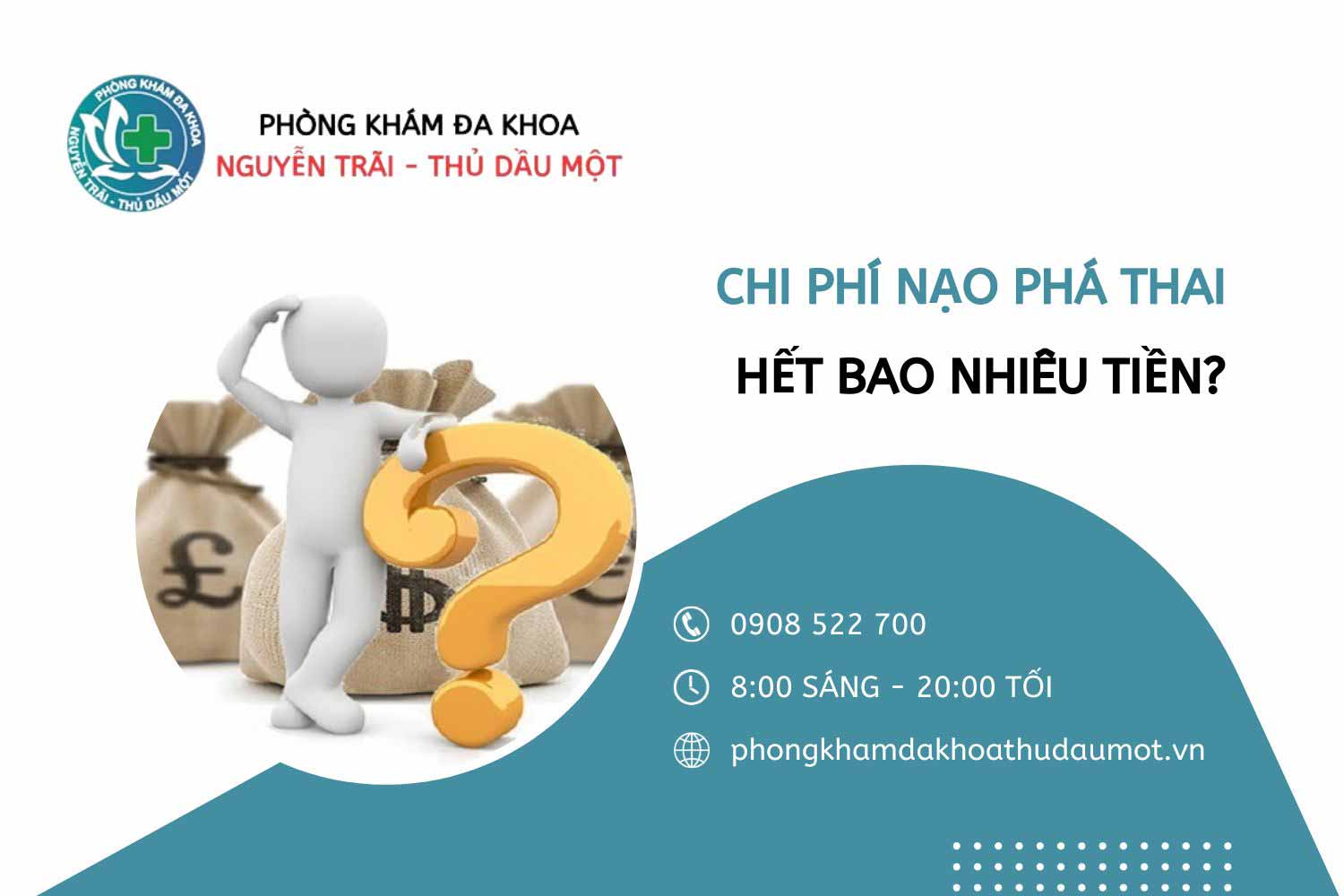 Chi phí nạo phá thai là bao nhiêu tiền?