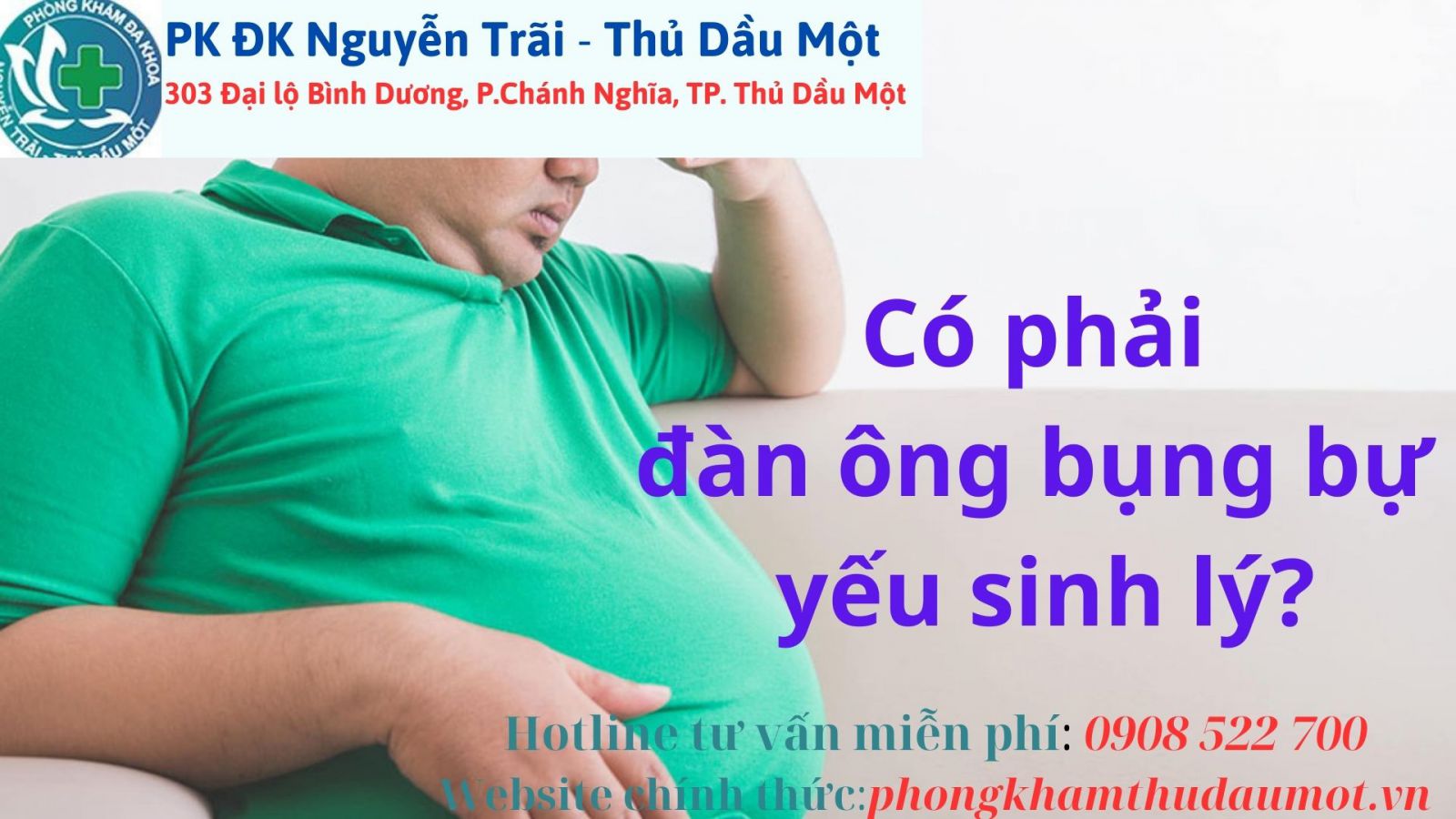 Có phải đàn ông bụng bự đều bị yếu sinh lý không?