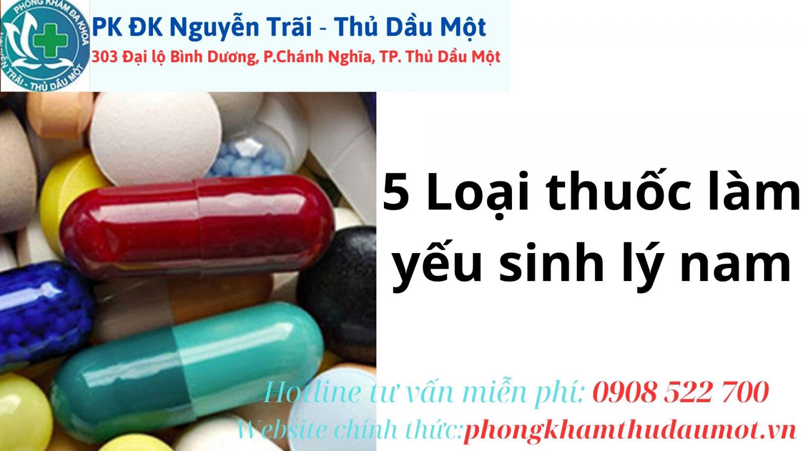 Đâu là 5 loại thuốc làm yếu sinh lý nam giới, bạn đã biết?