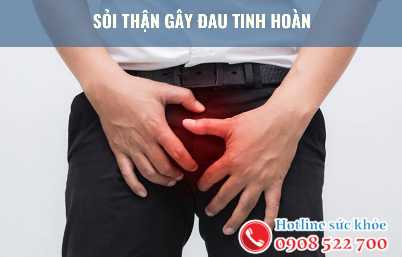 Sỏi thận gây đau tinh hoàn có nguy hiểm không?