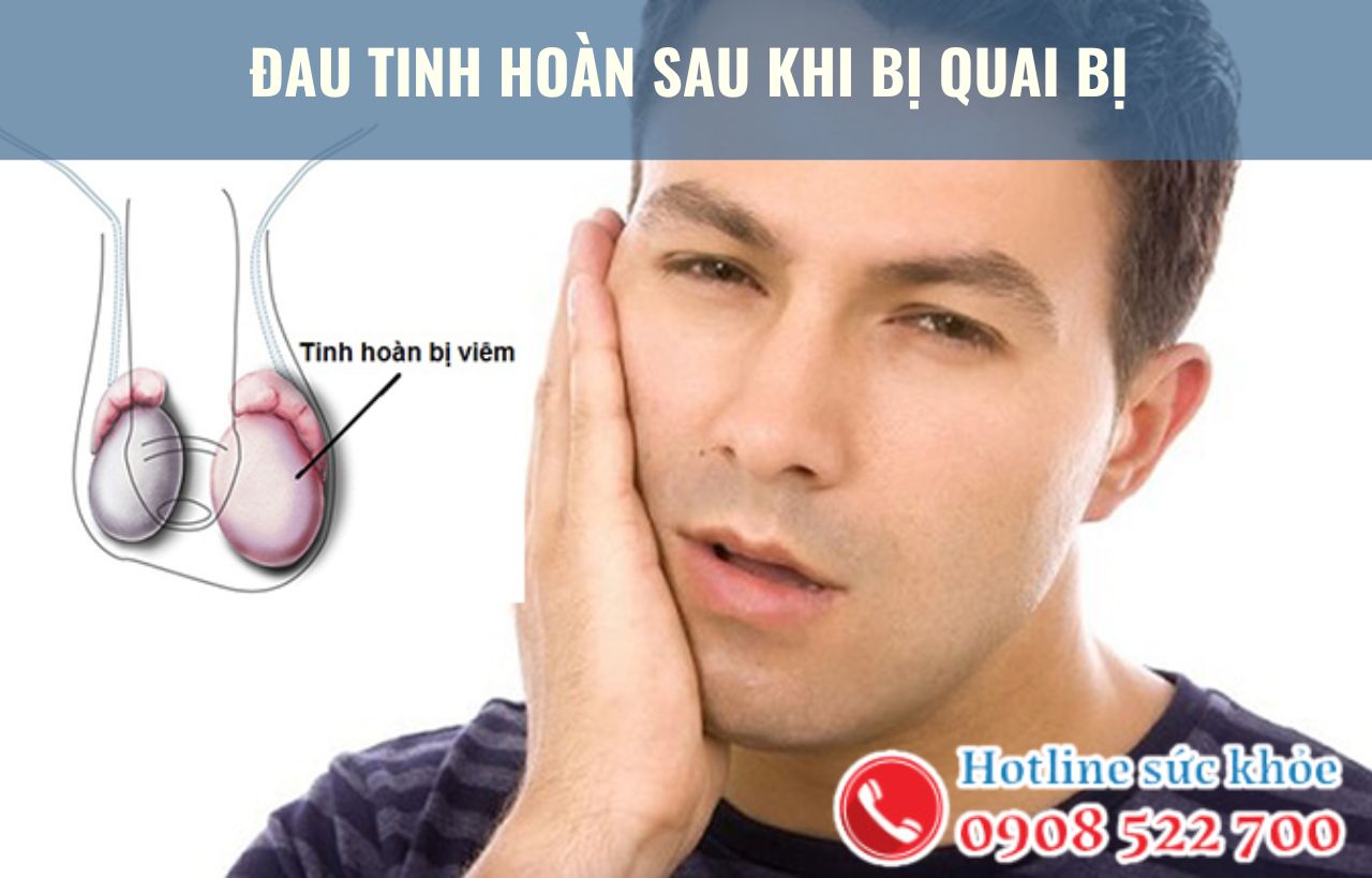 Đau tinh hoàn sau khi bị quai bị nguyên nhân do đâu?