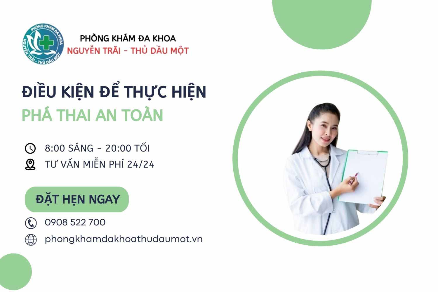 Điều kiện để thực hiện phá thai an toàn