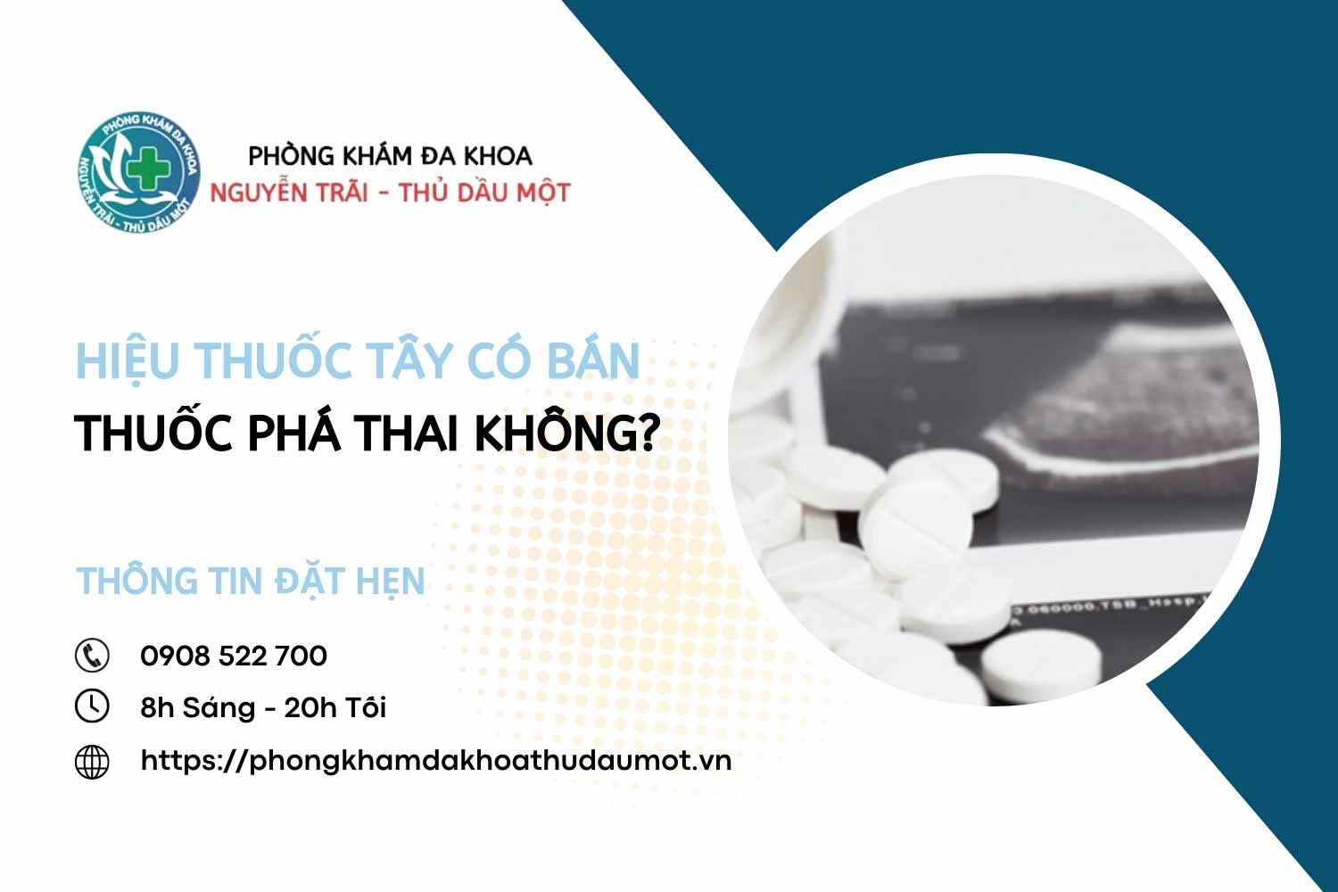 Hiệu thuốc tây có bán thuốc phá thai không?