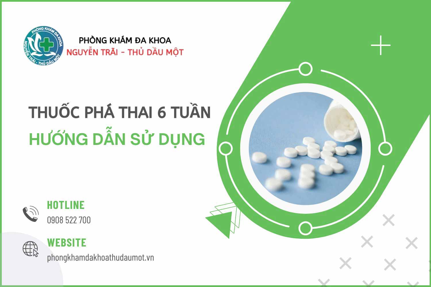 Hướng dẫn sử dụng thuốc phá thai 6 tuần tuổi