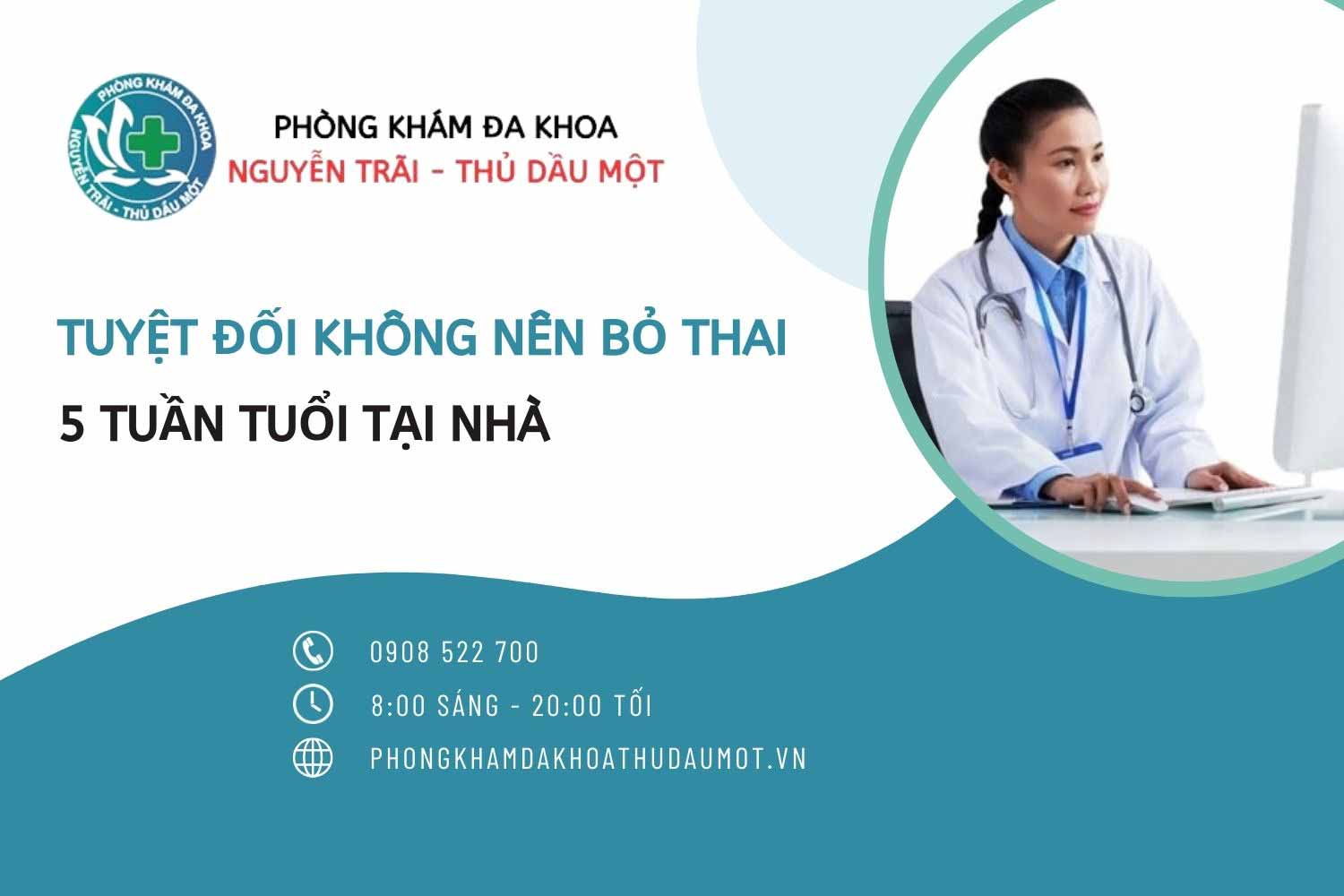 Tuyệt đối không nên tự thực hiện bỏ thai 5 tuần tuổi tại nhà