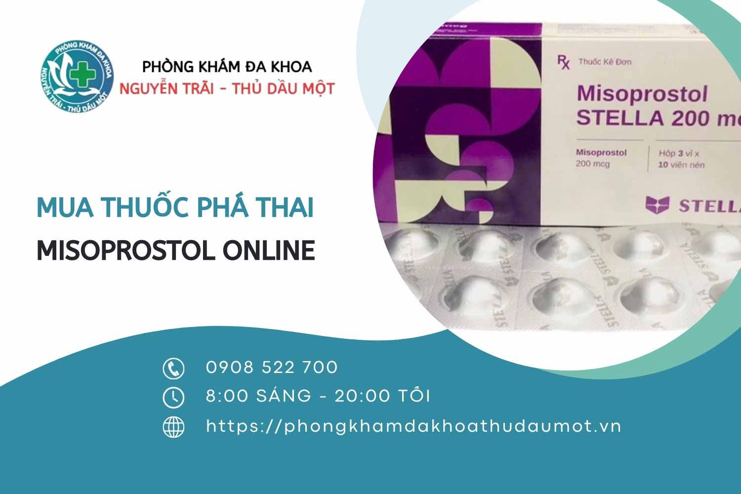 Mua thuốc phá thai misoprostol online ở đâu tại Bình Dương?