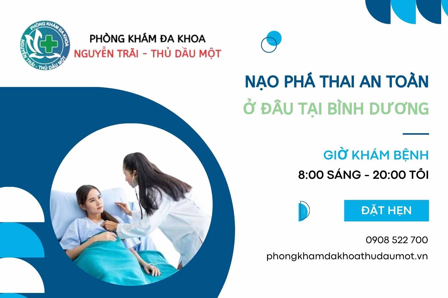 Nạo phá thai ở đâu an toàn và uy tín tại Thủ Dầu Một, Bình Dương