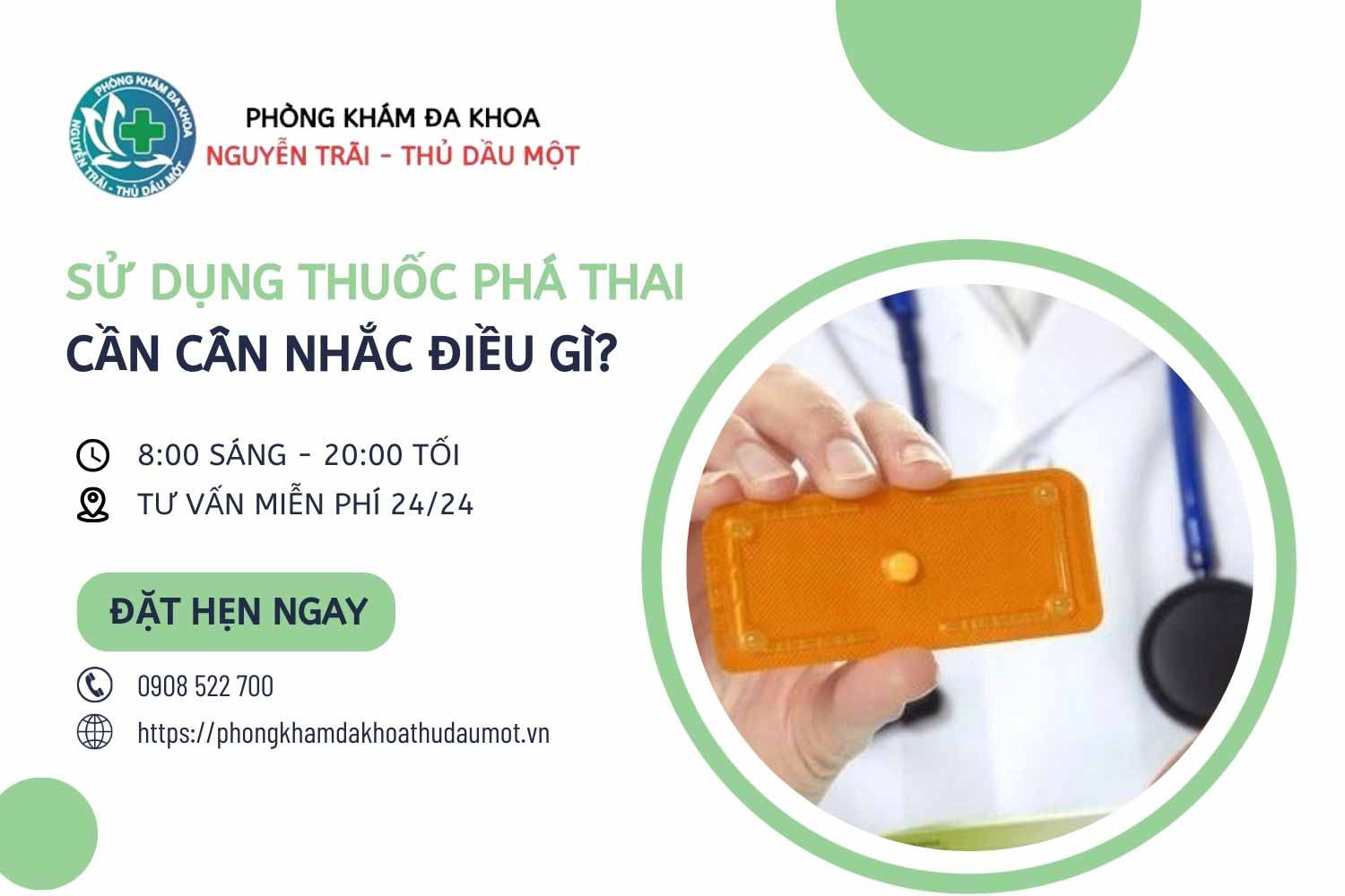 Cần cân nhắc những gì trước khi sử dụng thuốc phá thai