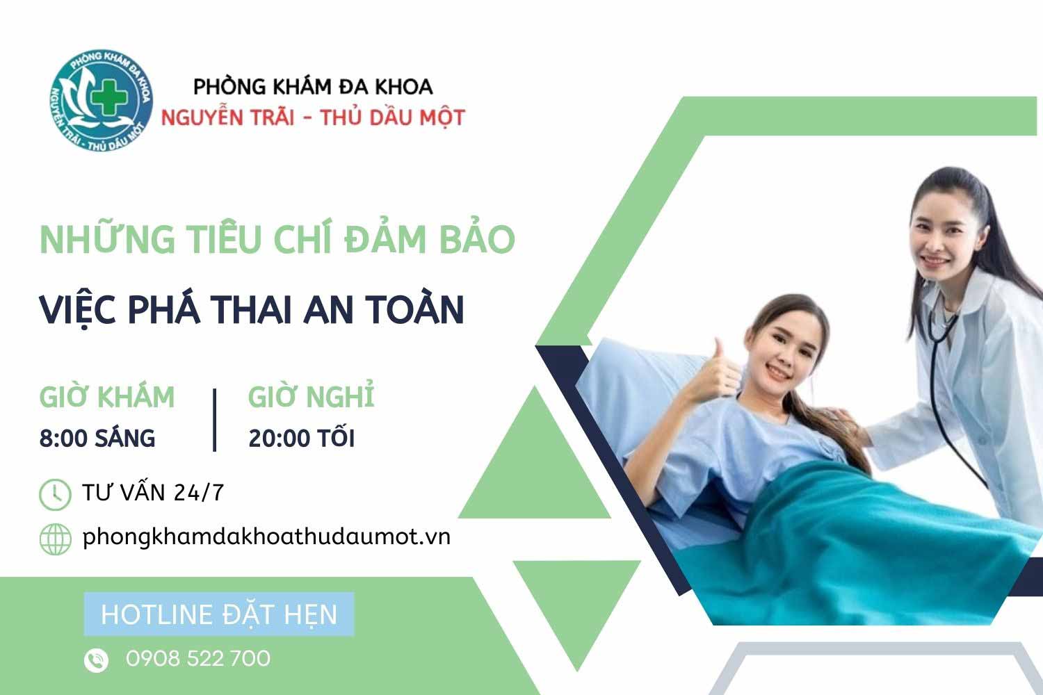 Phá thai an toàn phải đảm bảo các tiêu chí nào?