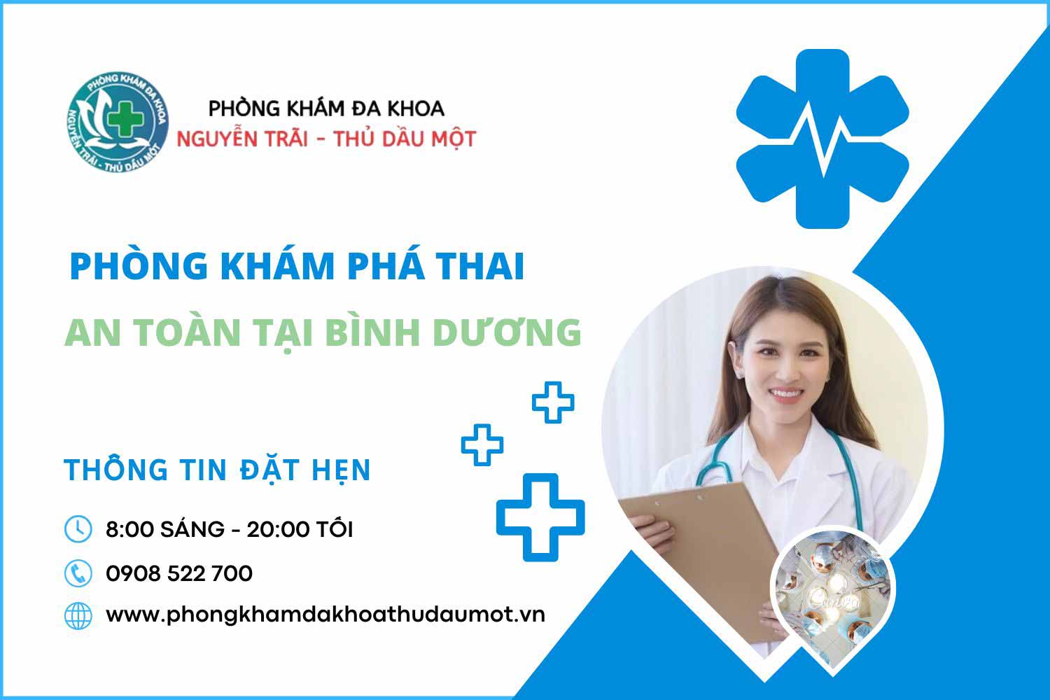 Phòng khám phá thai an toàn tại Thủ Dầu Một - Bình Dương