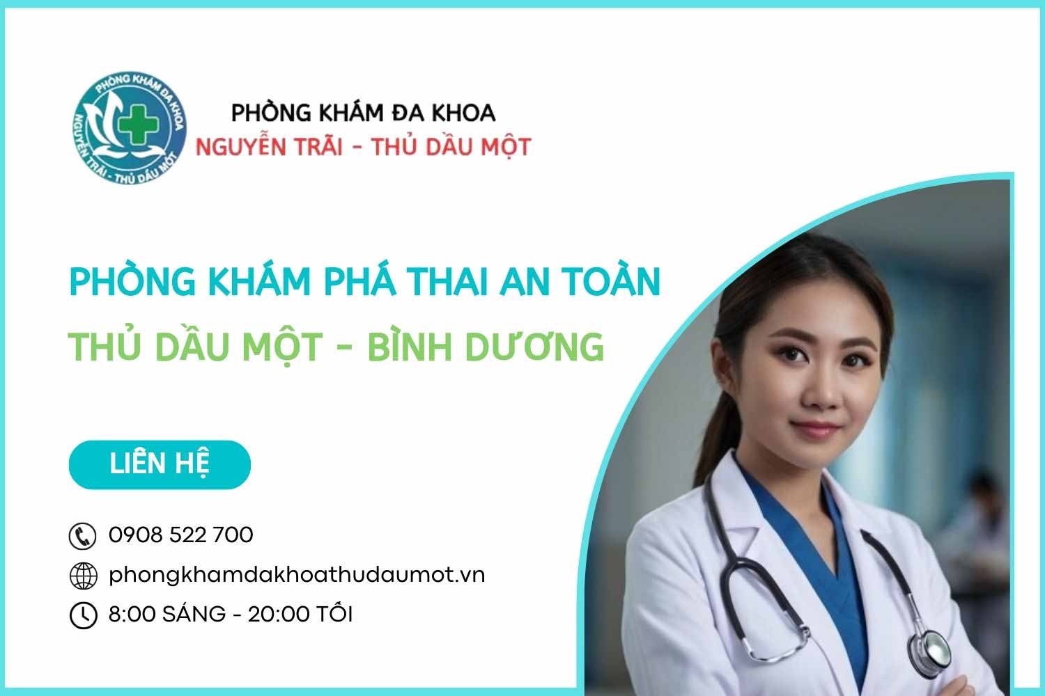 Phòng khám phá thai bằng thuốc uy tín tại Bình Dương