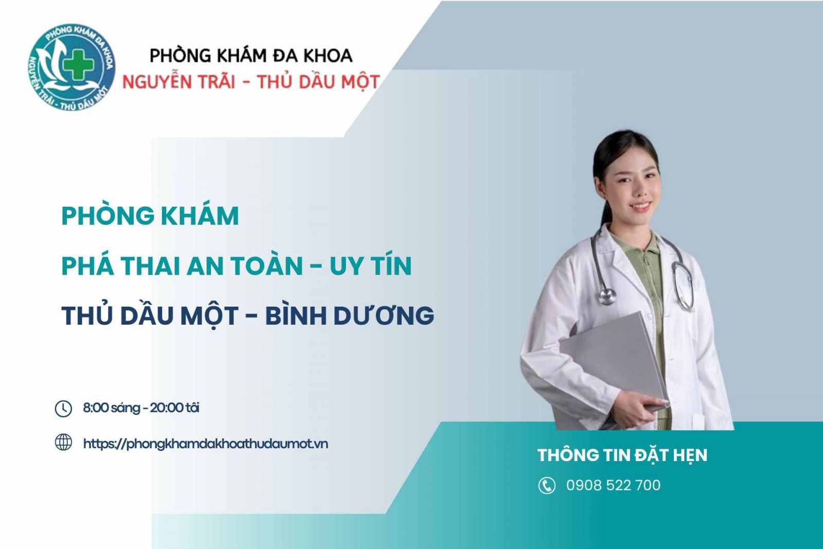 Phòng khám phá thai uy tín và an toàn tại Thủ Dầu Một - Bình Dương