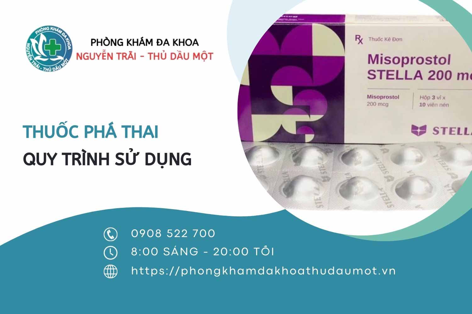 Quy trình sử dụng thuốc phá thai đúng cách