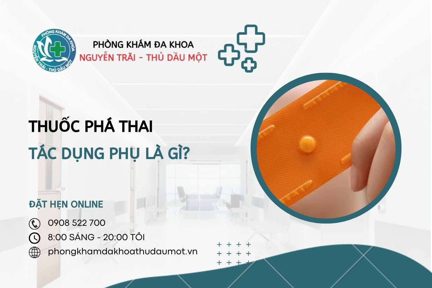 Tác dụng phụ của thuốc phá thai