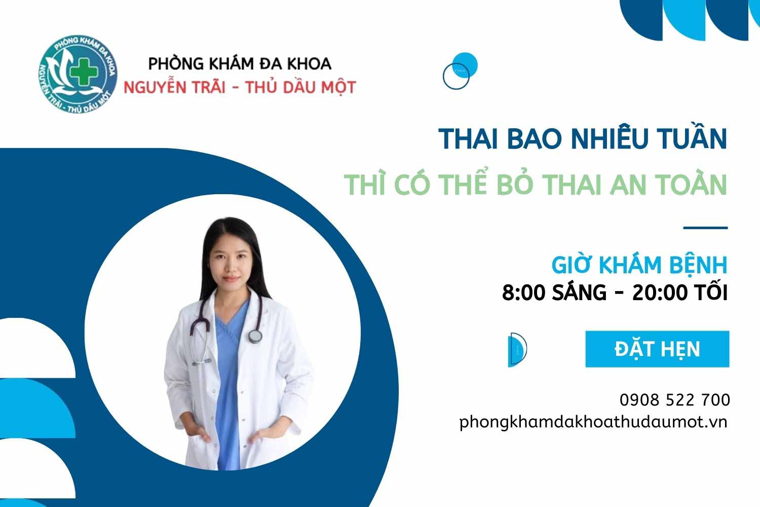 Thai bao nhiêu tuần thì bỏ được và ít gây nguy hiểm cho sức khỏe, khả năng sinh sản về sau của thai phụ?