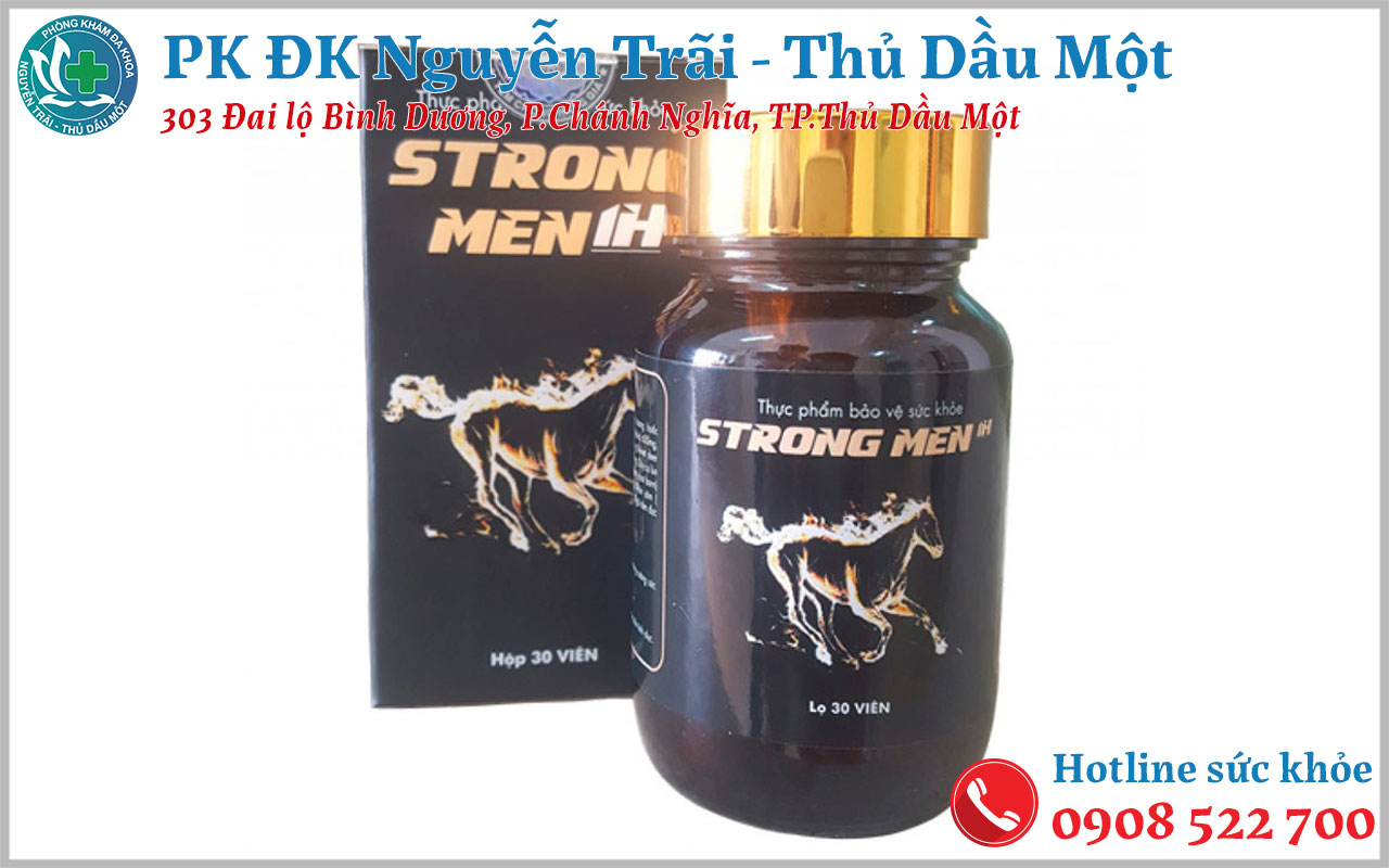 Thực phẩm chức năng chữa xuất tinh sớm Strong men 1h