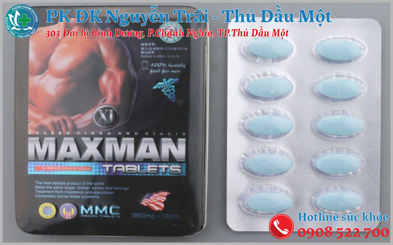 Thực phẩm chức năng chữa xuất tinh sớm Maxman