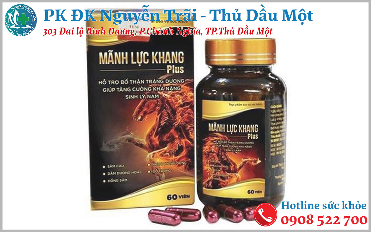 Thực phẩm chức năng chữa xuất tinh sớm Mãnh Lực Khang Plus