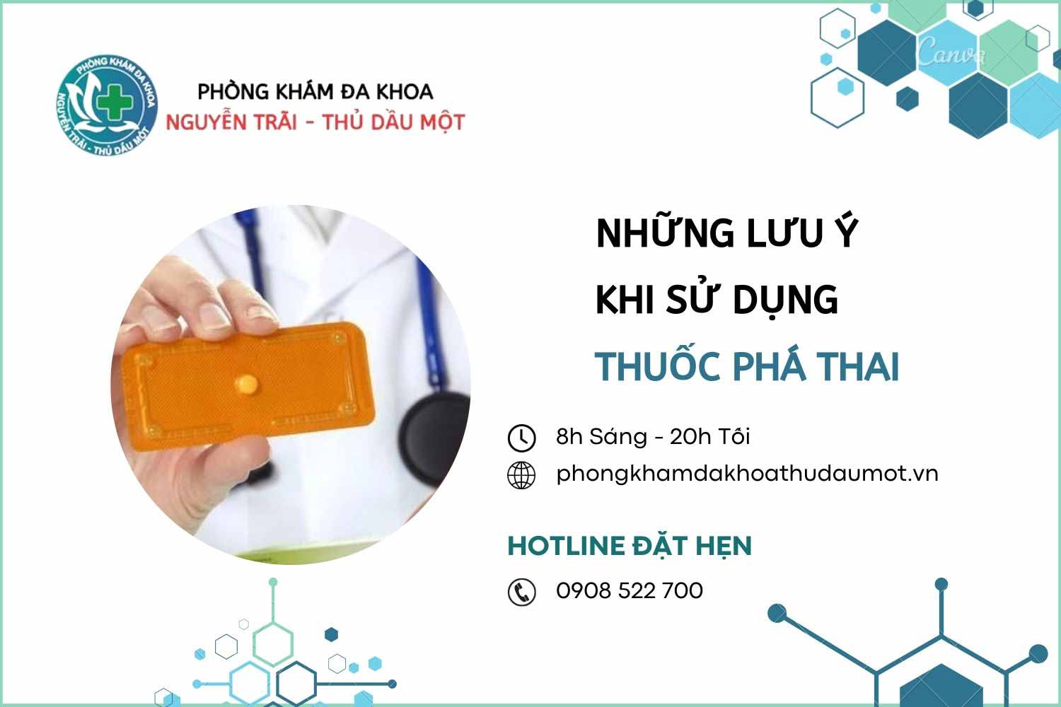 Những điều cần lưu ý khi sử dụng thuốc phá thai