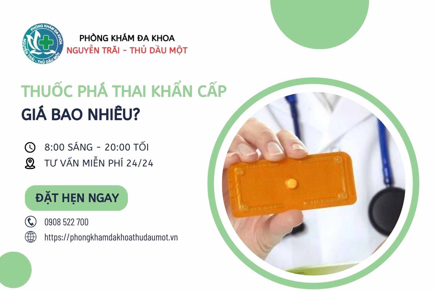 Thuốc phá thai khẩn cấp giá bao nhiêu tiền?