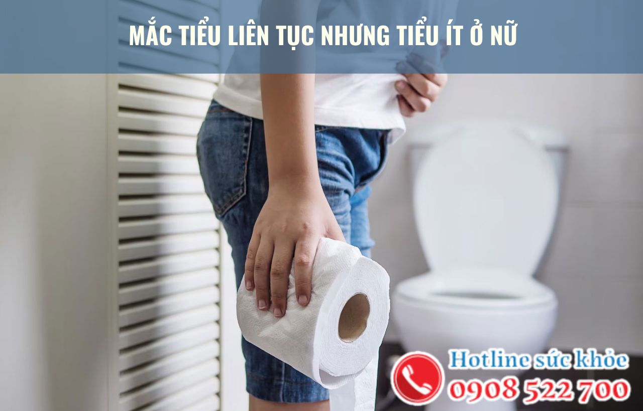 Mắc tiểu liên tục nhưng tiểu ít ở nữ xuất phát từ đâu?