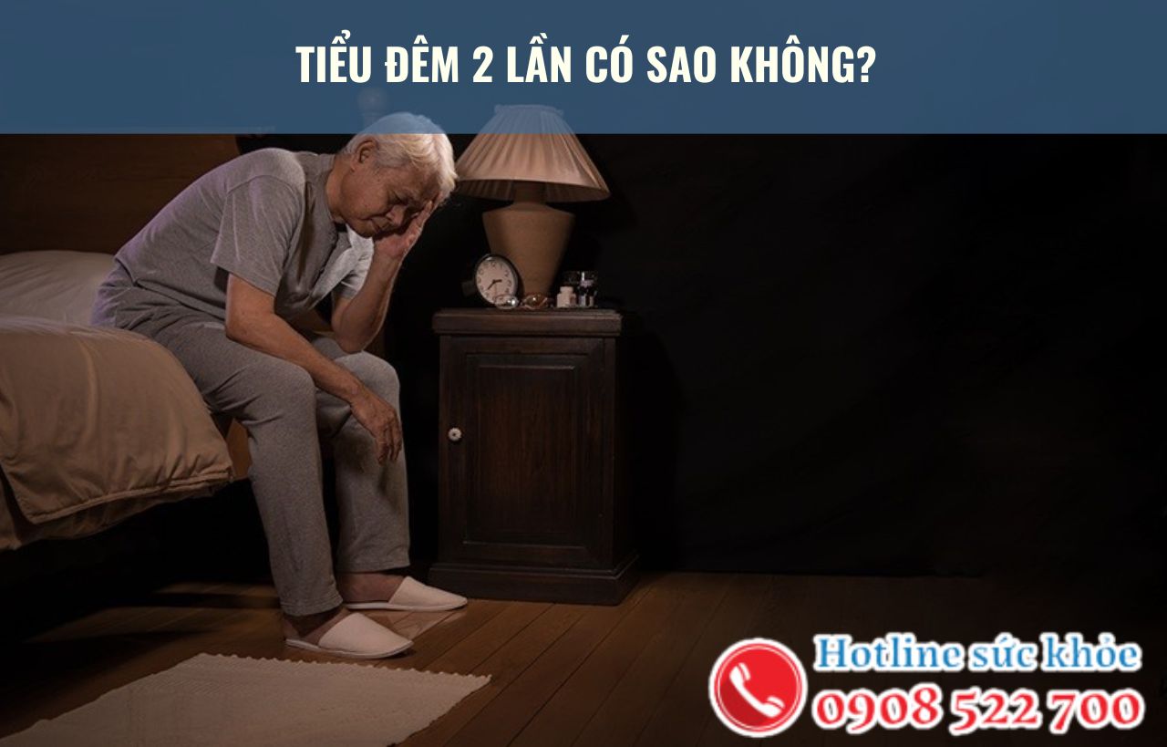 Tiểu đêm 2 lần có sao không?