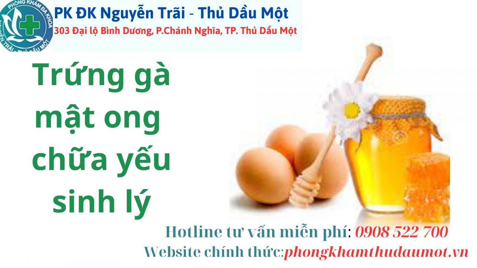 Trứng gà mật ong chữa yếu sinh lý