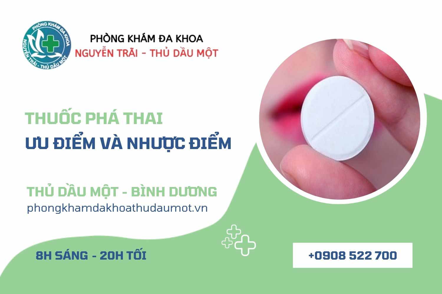 Ưu điểm và nhược điểm của thuốc phá thai