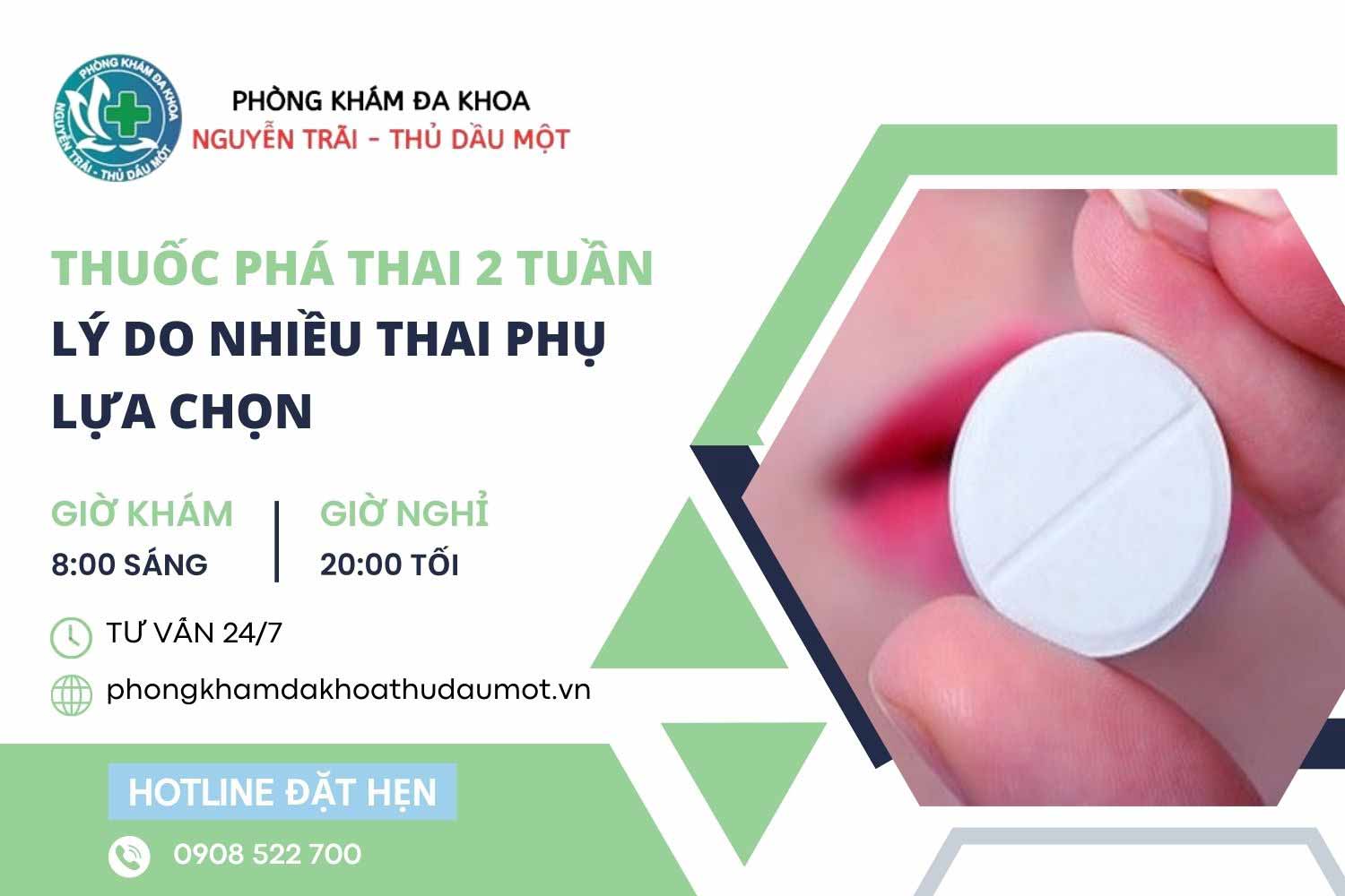 Vì sao thuốc phá thai 2 tuần được nhiều thai phụ lựa chọn