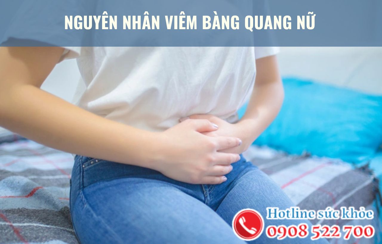 Nguyên nhân viêm bàng quang nữ gồm những yếu tố nào?