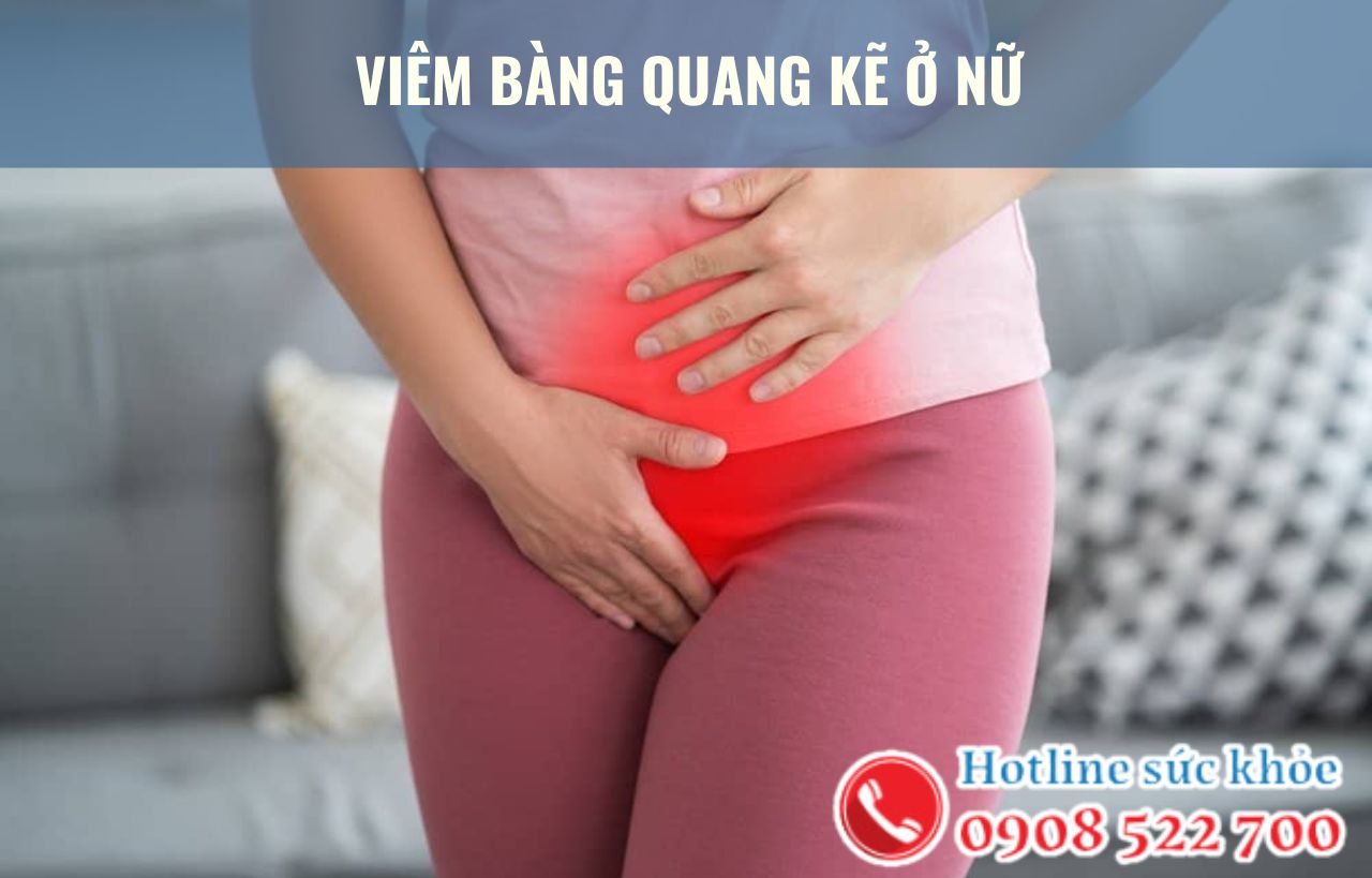 Viêm bàng quang kẽ ở nữ có triệu chứng như thế nào?