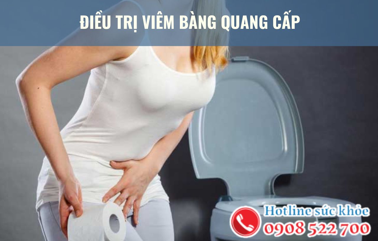 Điều trị viêm bàng quang cấp như thế nào?