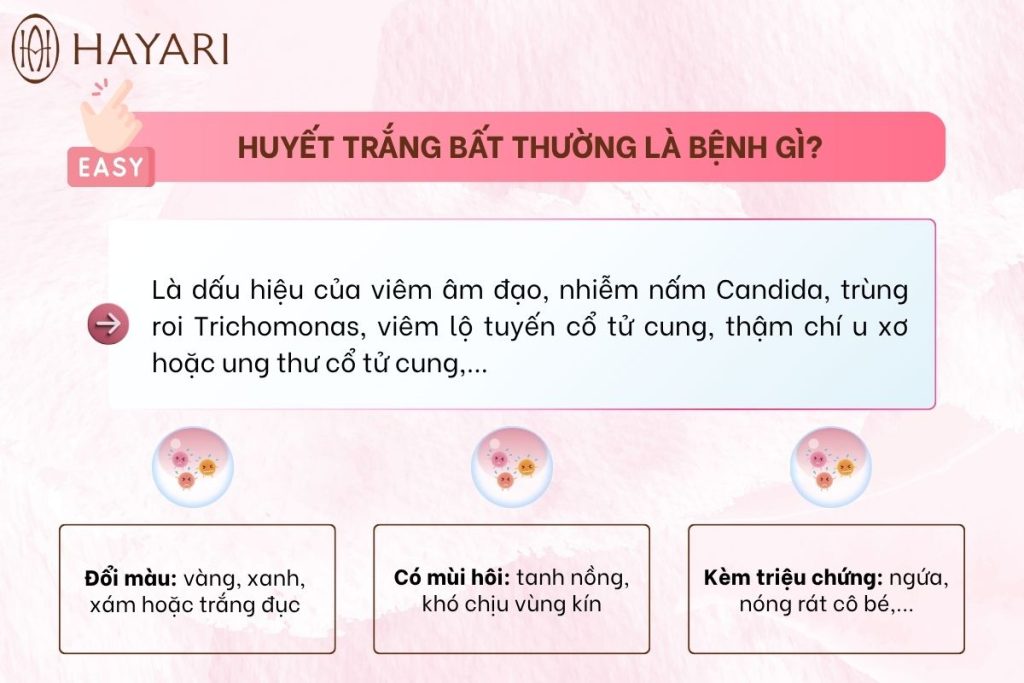 triệu chứng bệnh huyết trắng