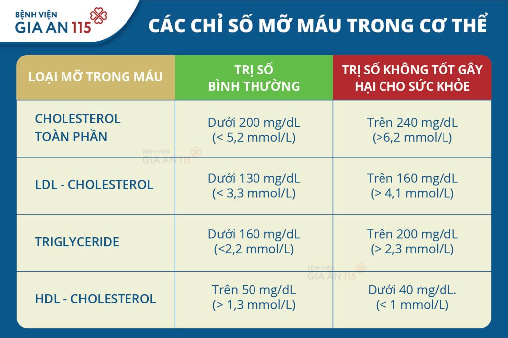 Hình ảnh minh họa chỉ số cholesterol toàn phần