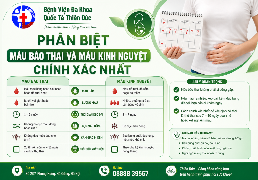 Thông tin chi tiết về máu báo có thai