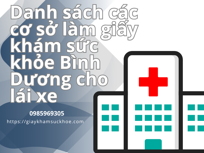 Thông tin chi tiết về làm giấy khám sức khỏe bình dương