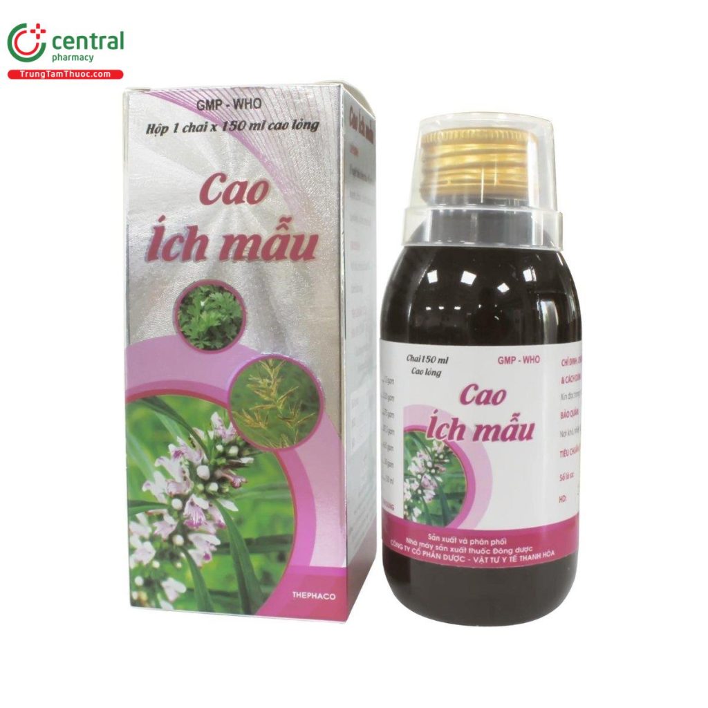 Hình ảnh minh họa cao ích mẫu trị đa nang buồng trứng